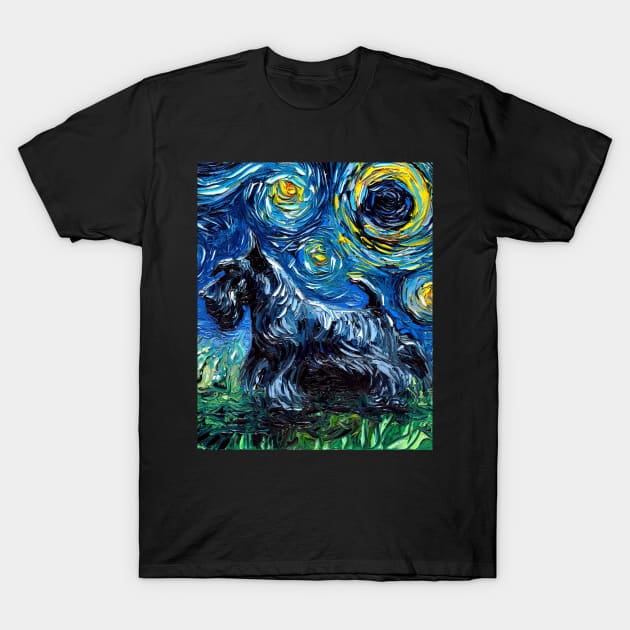 Scotty Night T-Shirt by sagittariusgallery